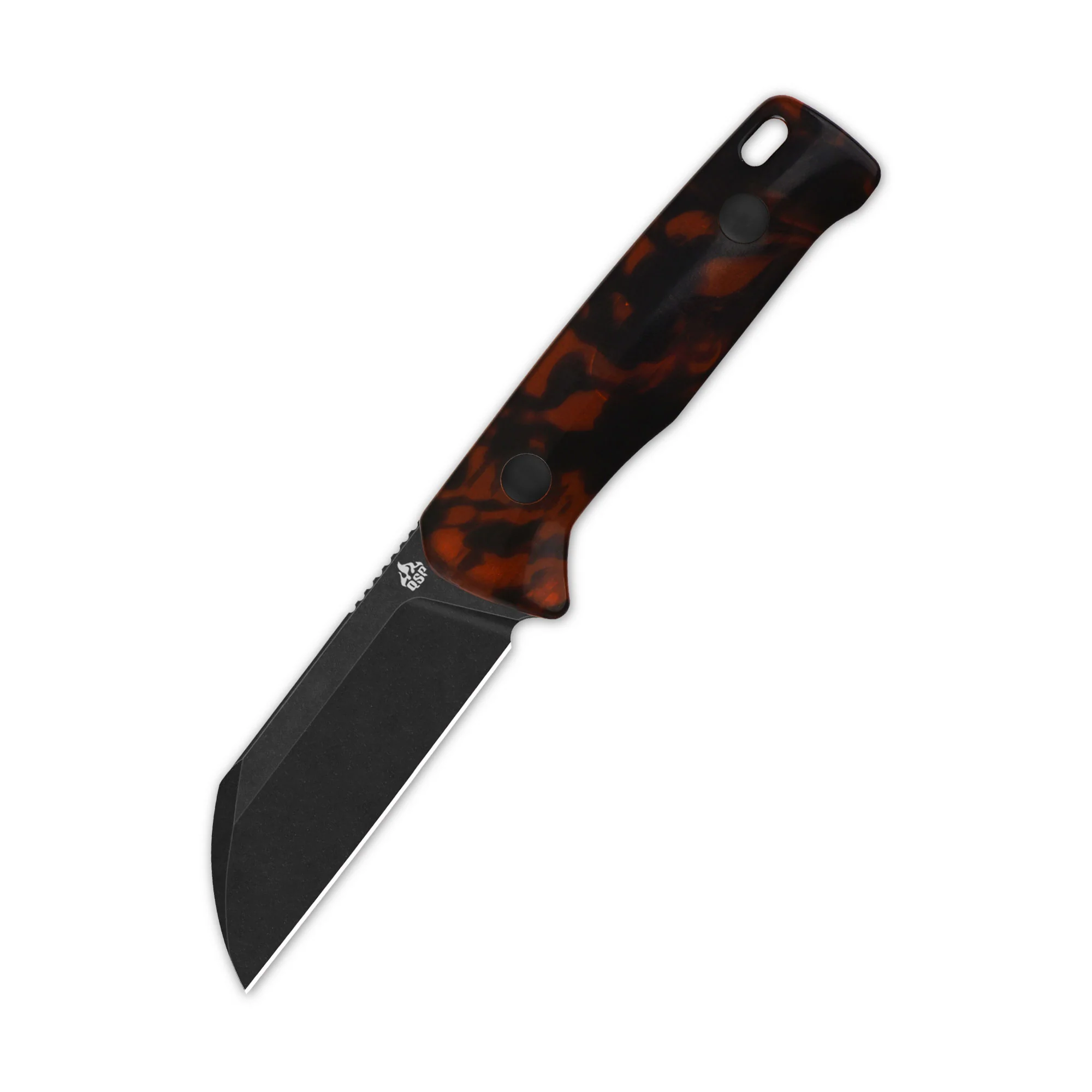QSP Baby Penguin 14C28N blade Tortoise Resin handle with Clip Slip sheath - Image 6