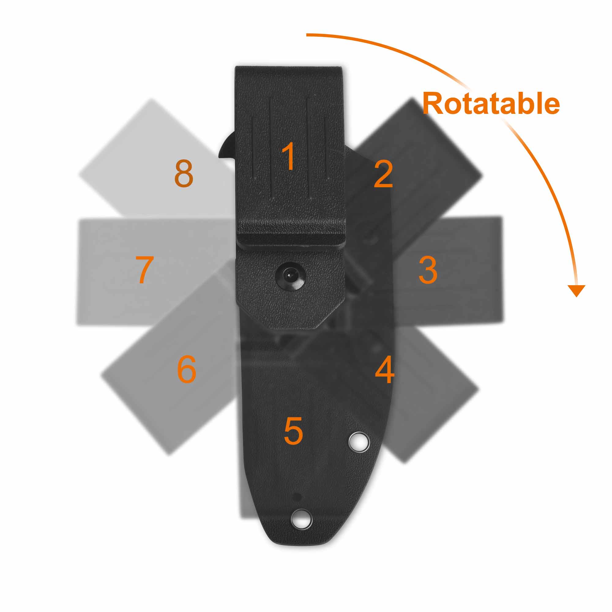 QSP Canary Fixed Blade Knife Cr8Mo2VSi(DC53) Blade Black Micarta Handle - Image 3