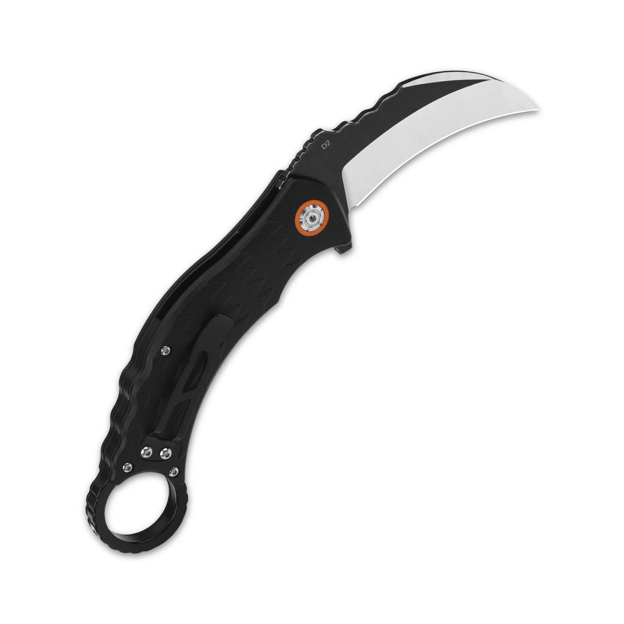 QSP Eagle Liner Lock Pocket Knife D2 Blade G10 Handle - Image 4