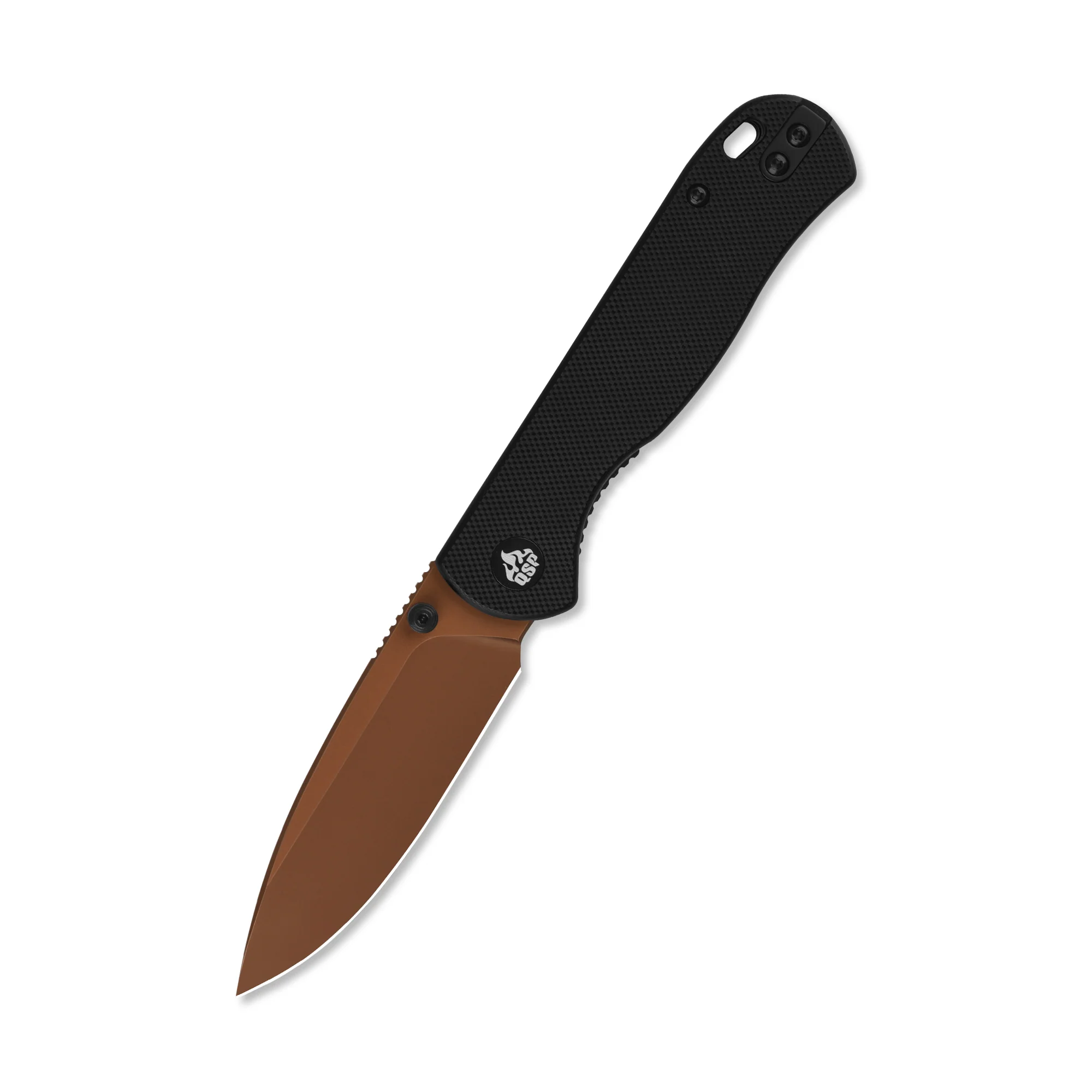 QSP Ferret Liner Lock Pocket Knife Notro V blade Black G10 handle - Image 3