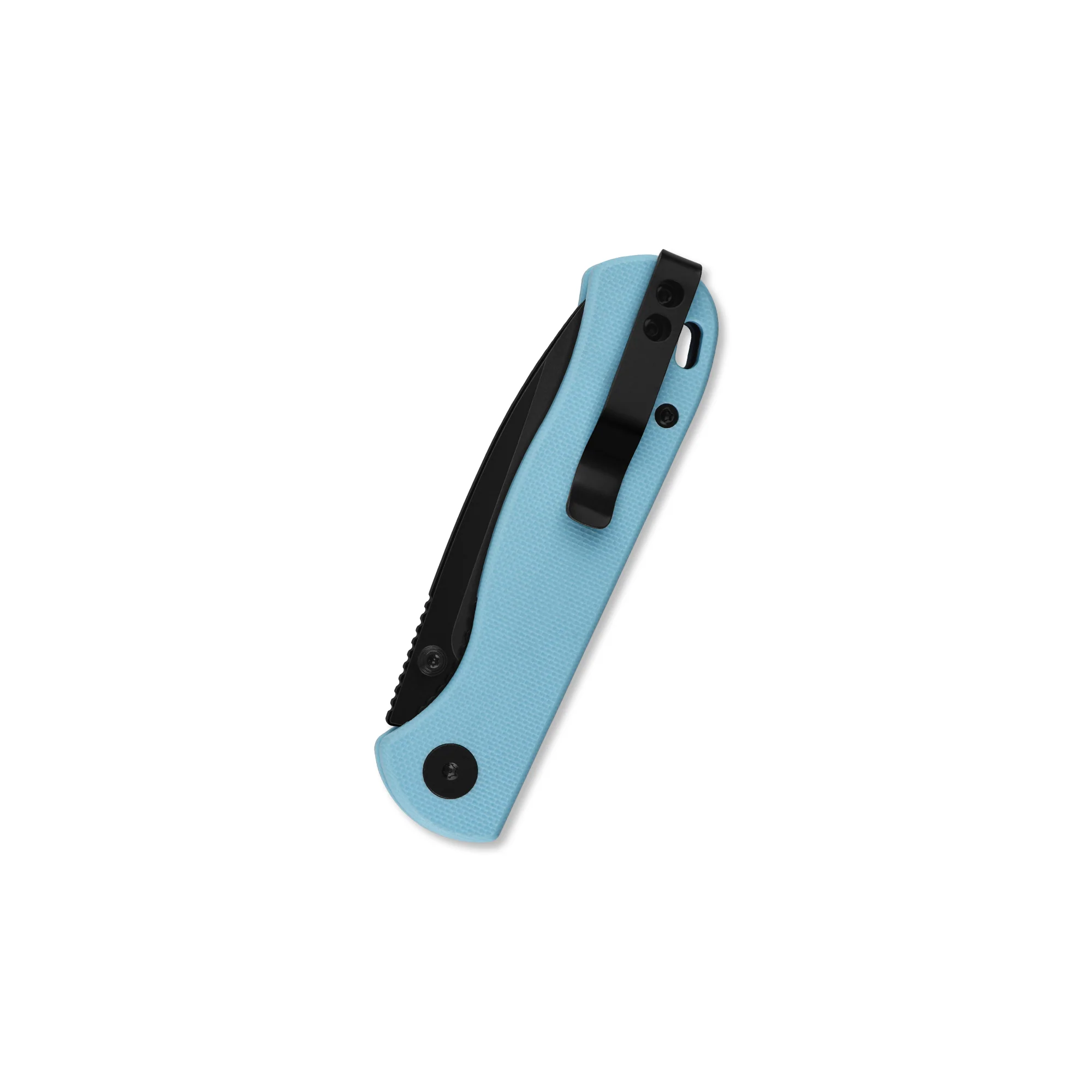 QSP Ferret Liner Lock Pocket Knife Notro V blade Sky blue G10 handle - Image 6
