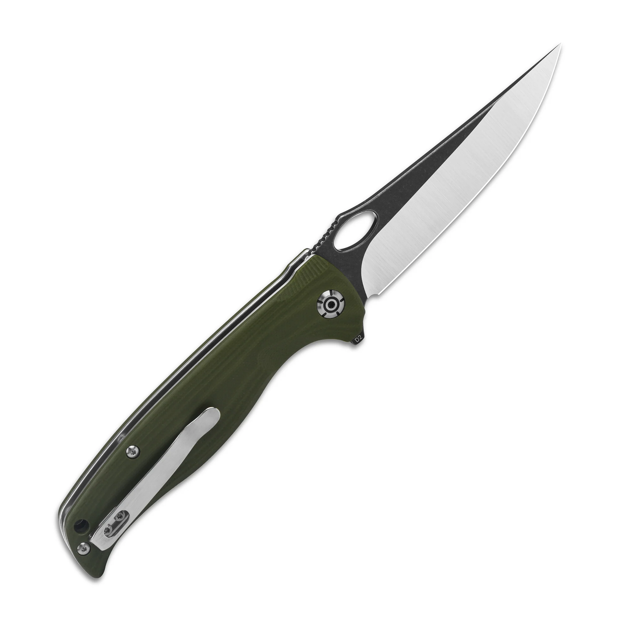 QSP Gavial Liner Lock Pocket Knife D2 Blade G10 Handle - Image 8