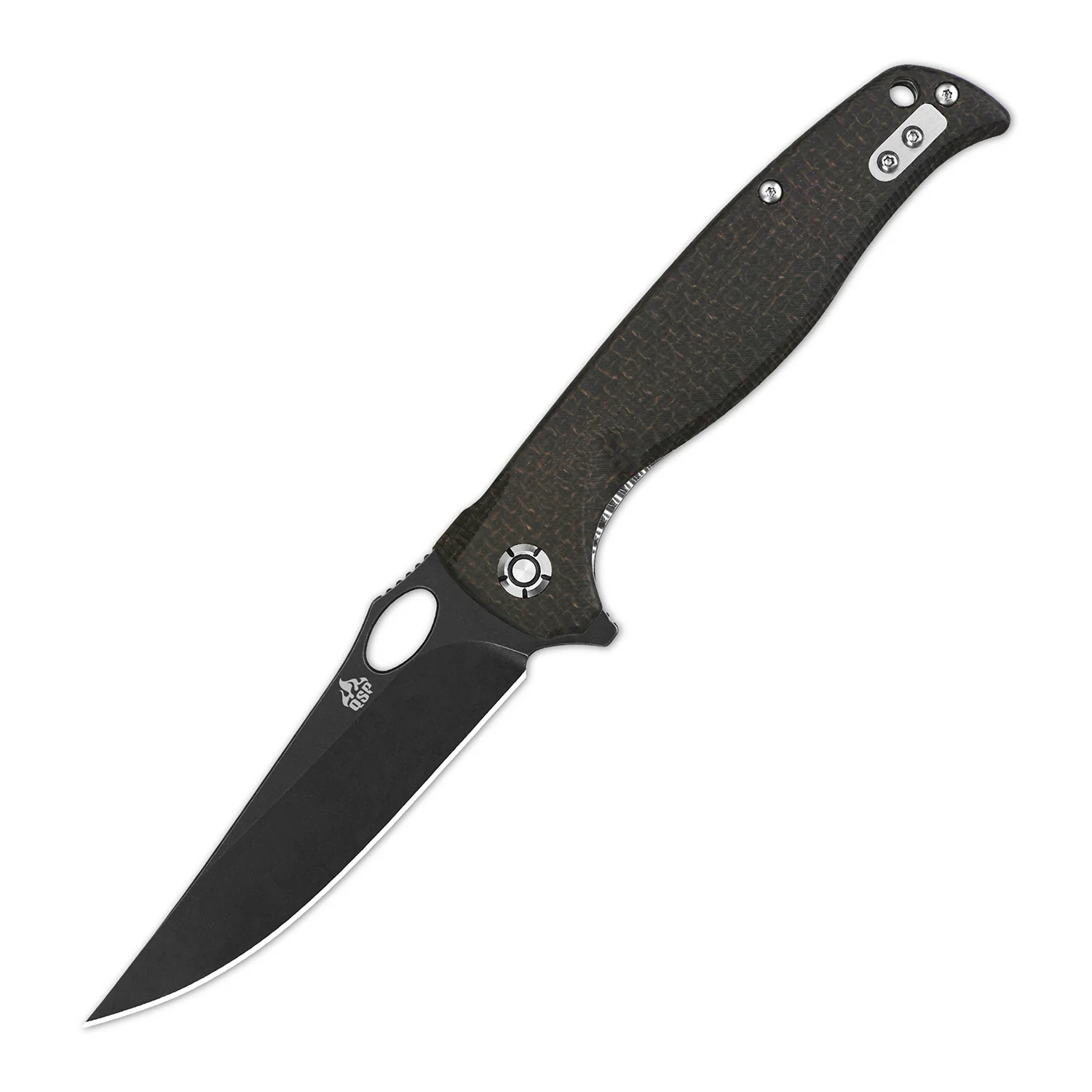 QSP Gavial Liner Lock Pocket Knife D2 Blade Micarta Handle - Image 5