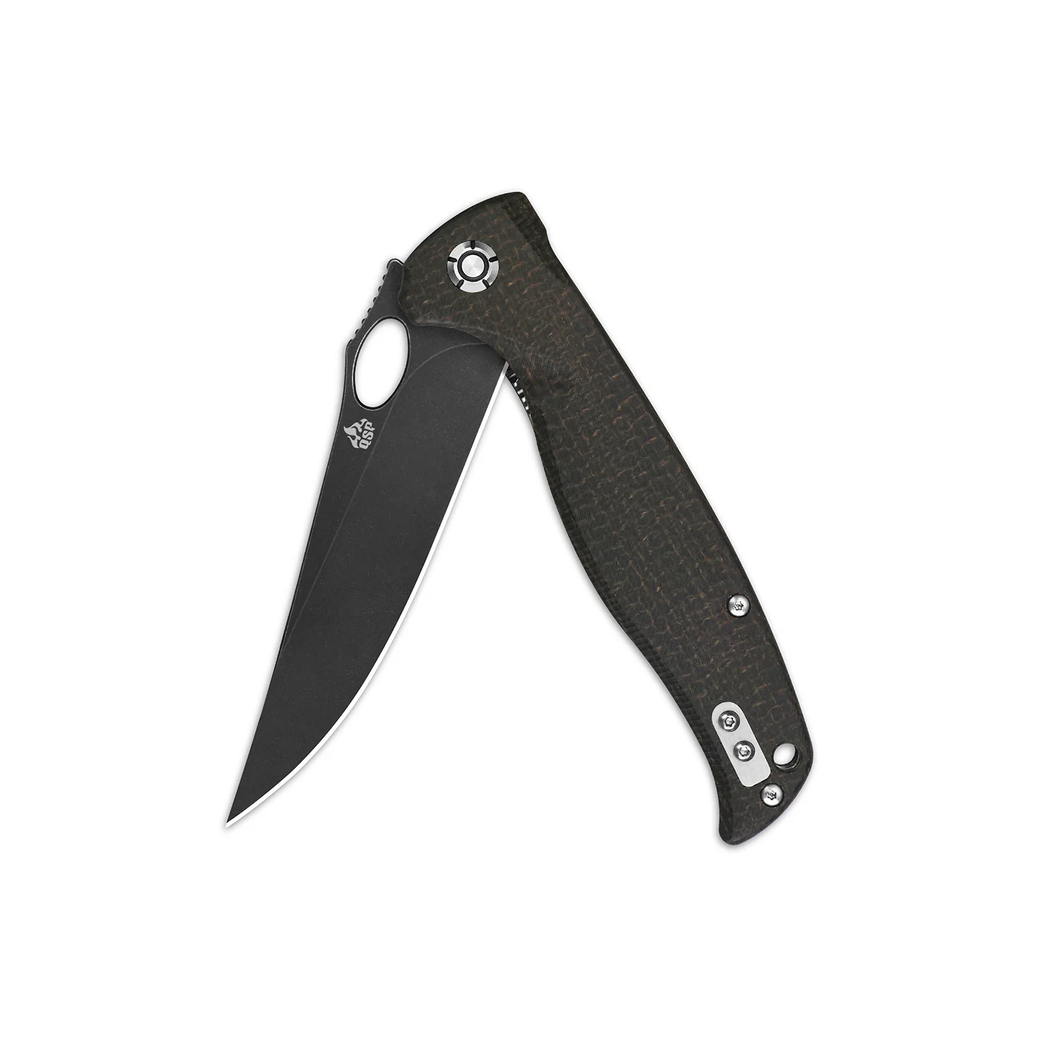 QSP Gavial Liner Lock Pocket Knife D2 Blade Micarta Handle - Image 6