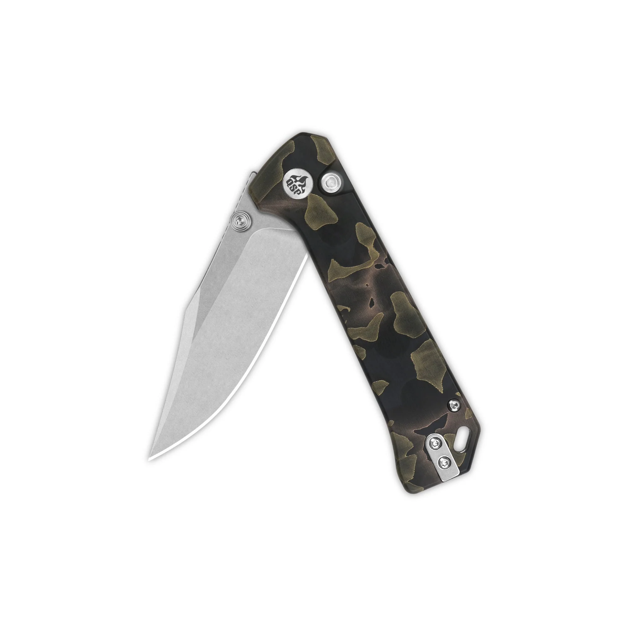 QSP Grebe Button Lock Pocket Knife S35VN blade Raffir resin Noble Handle - Image 4
