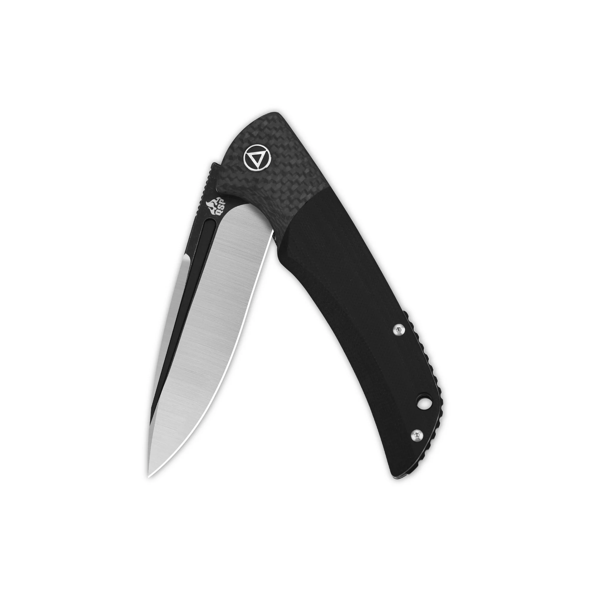 QSP Harpyie Liner Lock Pocket Knife CPM S35VN Blade Carbon Fiber w/G10 Handle - Image 3