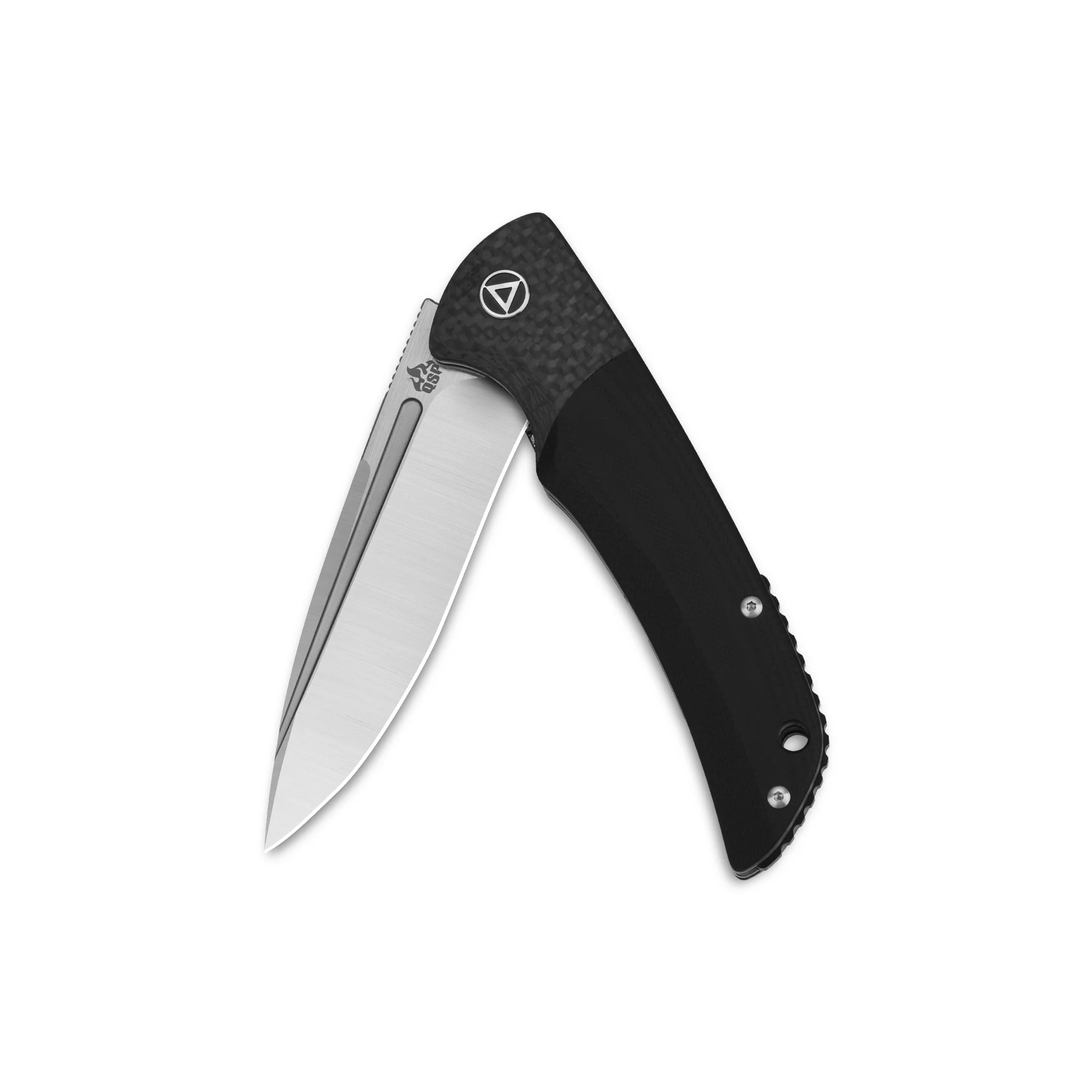 QSP Harpyie Liner Lock Pocket Knife CPM S35VN Blade Carbon Fiber w/G10 Handle - Image 7