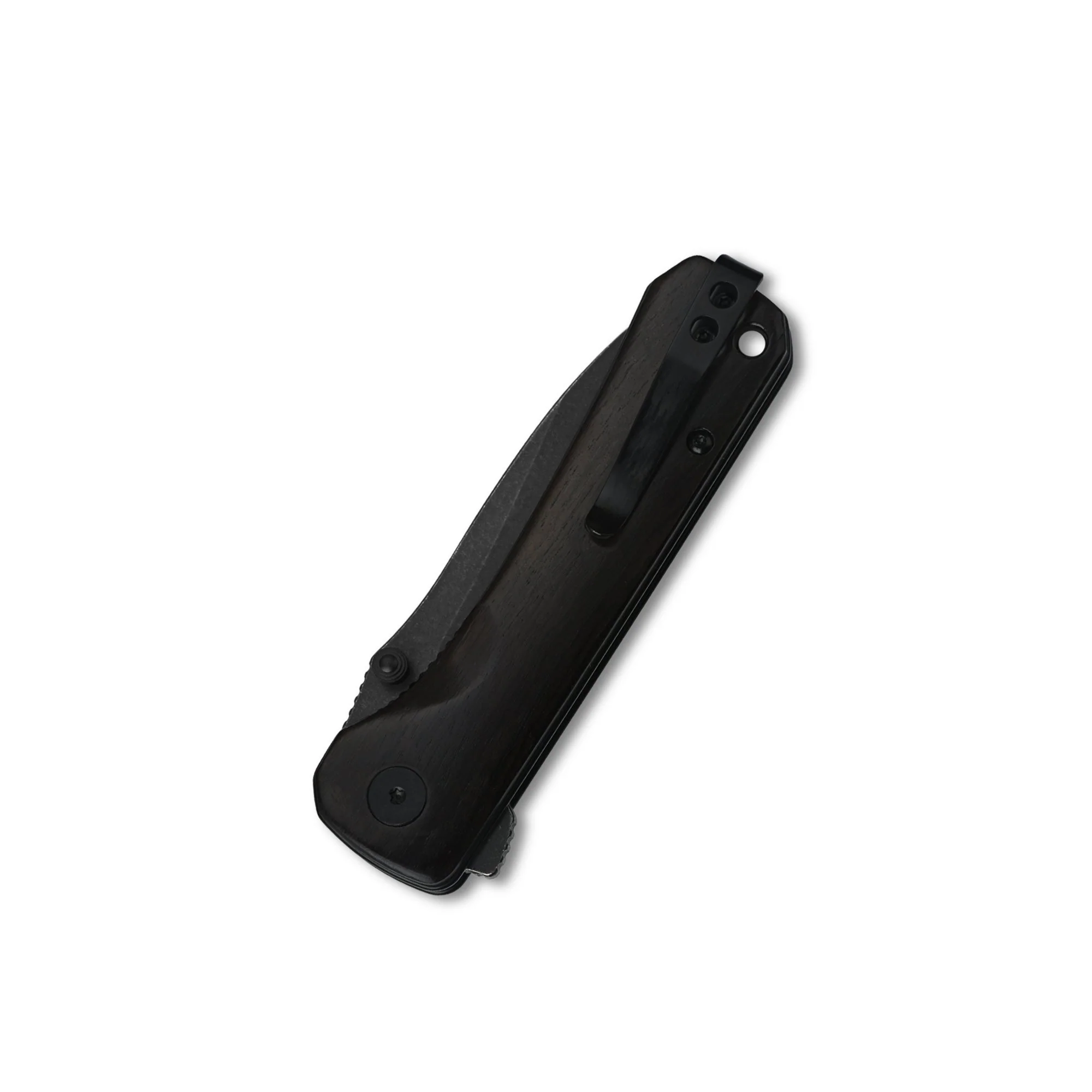 QSP Hawk Liner Lock Pocket Knife 14C28N Blade Ebony Wood Handle - Image 6