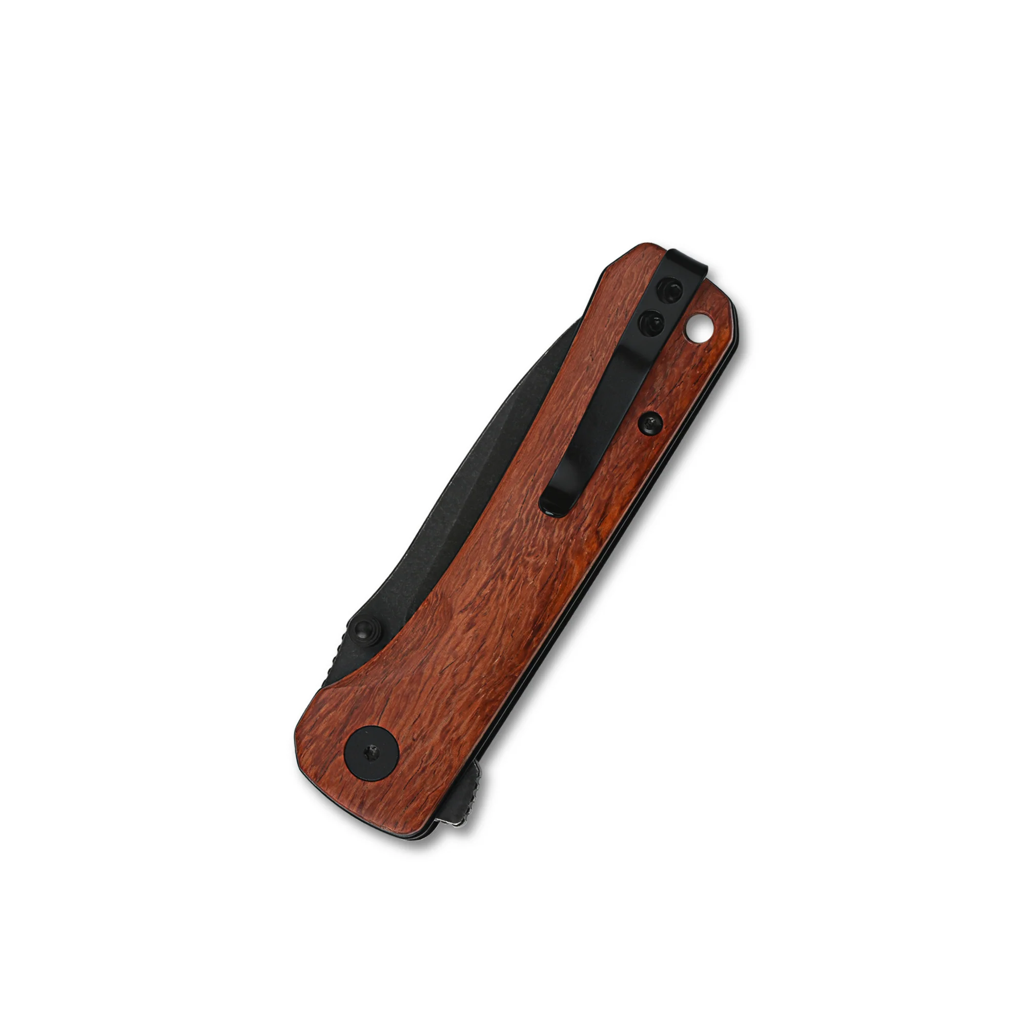 QSP Hawk Liner Lock Pocket Knife 14C28N Blade Mkuruti Wood Handle - Image 6