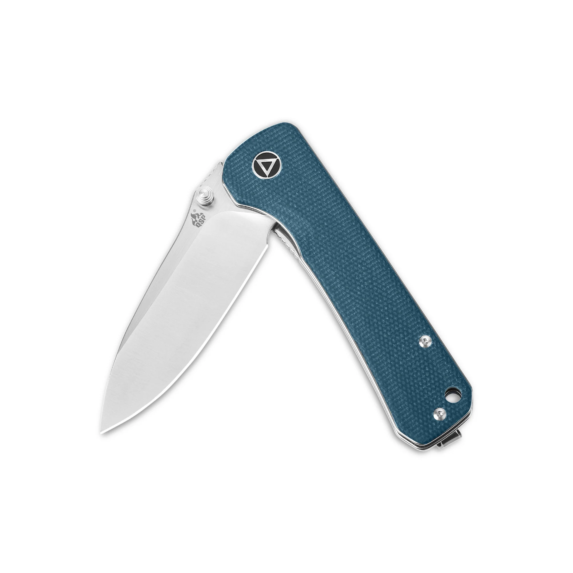 QSP Hawk Liner Lock Pocket Knife 14C28N Blade with Micarta Handle - Image 11