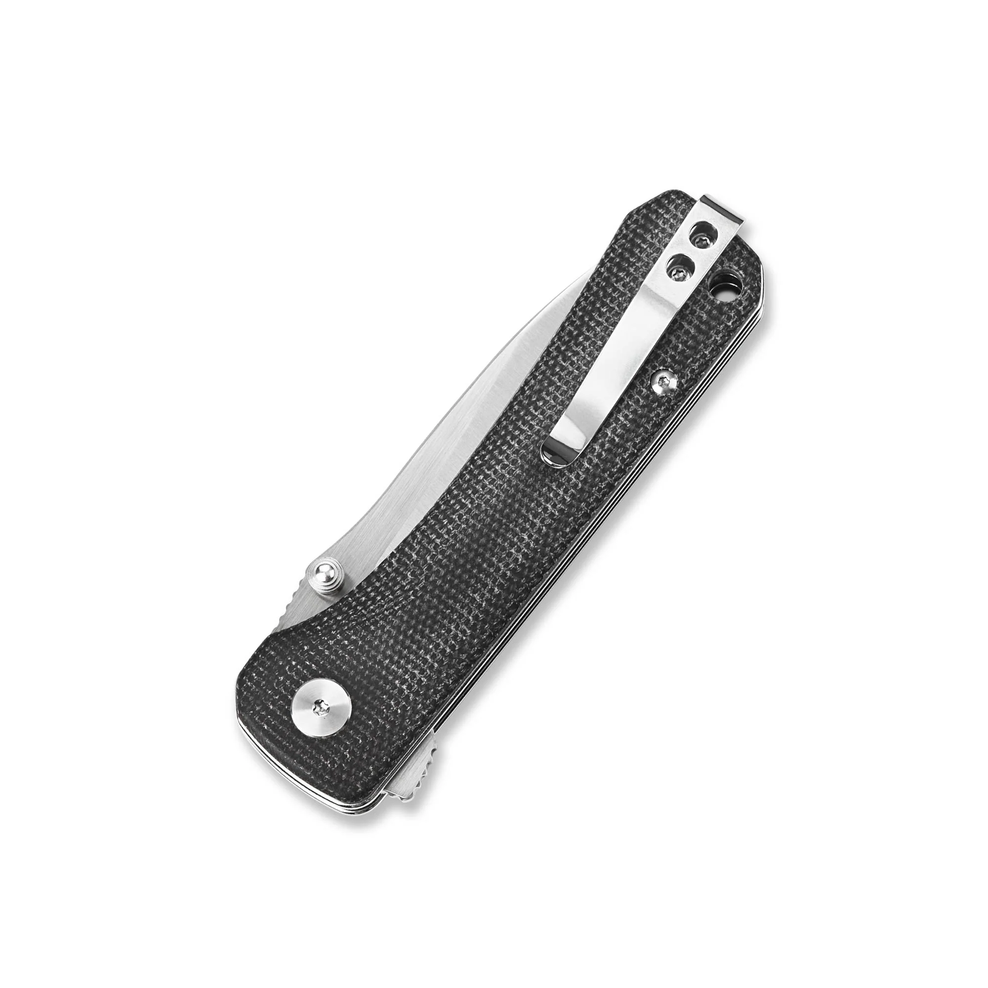 QSP Hawk Liner Lock Pocket Knife 14C28N Blade with Micarta Handle - Image 14