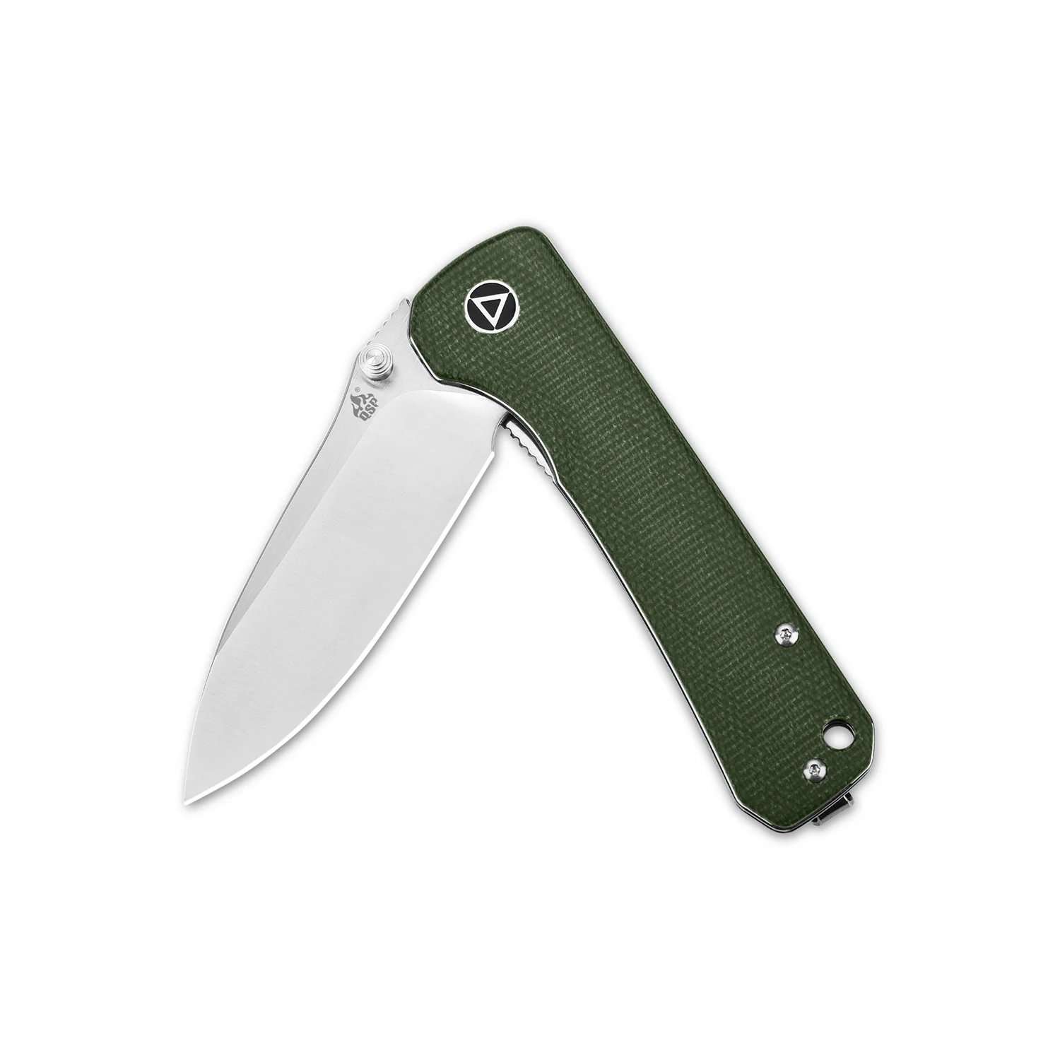 QSP Hawk Liner Lock Pocket Knife 14C28N Blade with Micarta Handle - Image 7