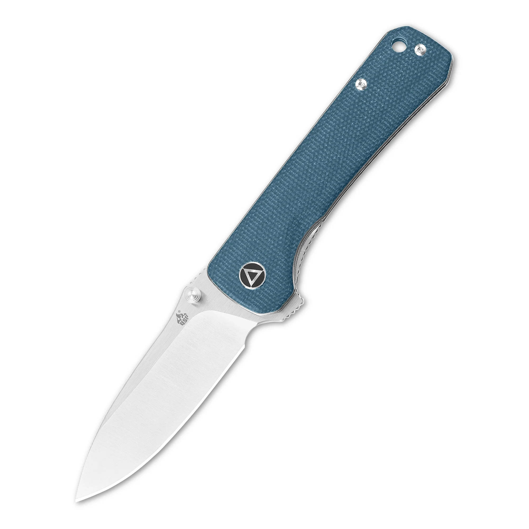 QSP Hawk Liner Lock Pocket Knife 14C28N Blade with Micarta Handle - Image 9