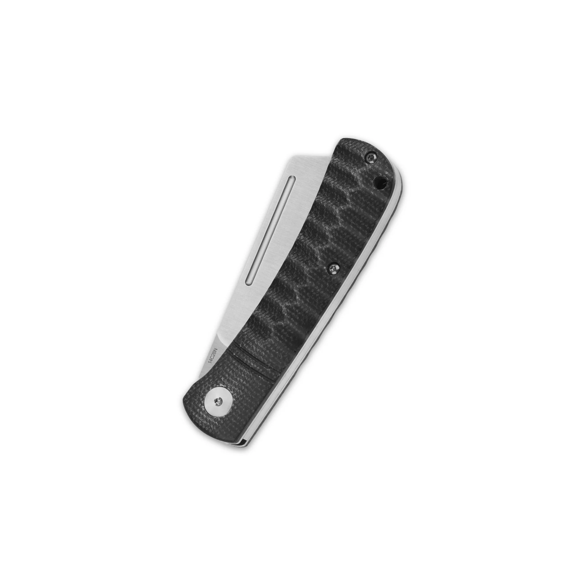 QSP Hedgehog Slip Joint Pocket Knife 14C28N blade Micarta Handle-Cleaver - Image 16