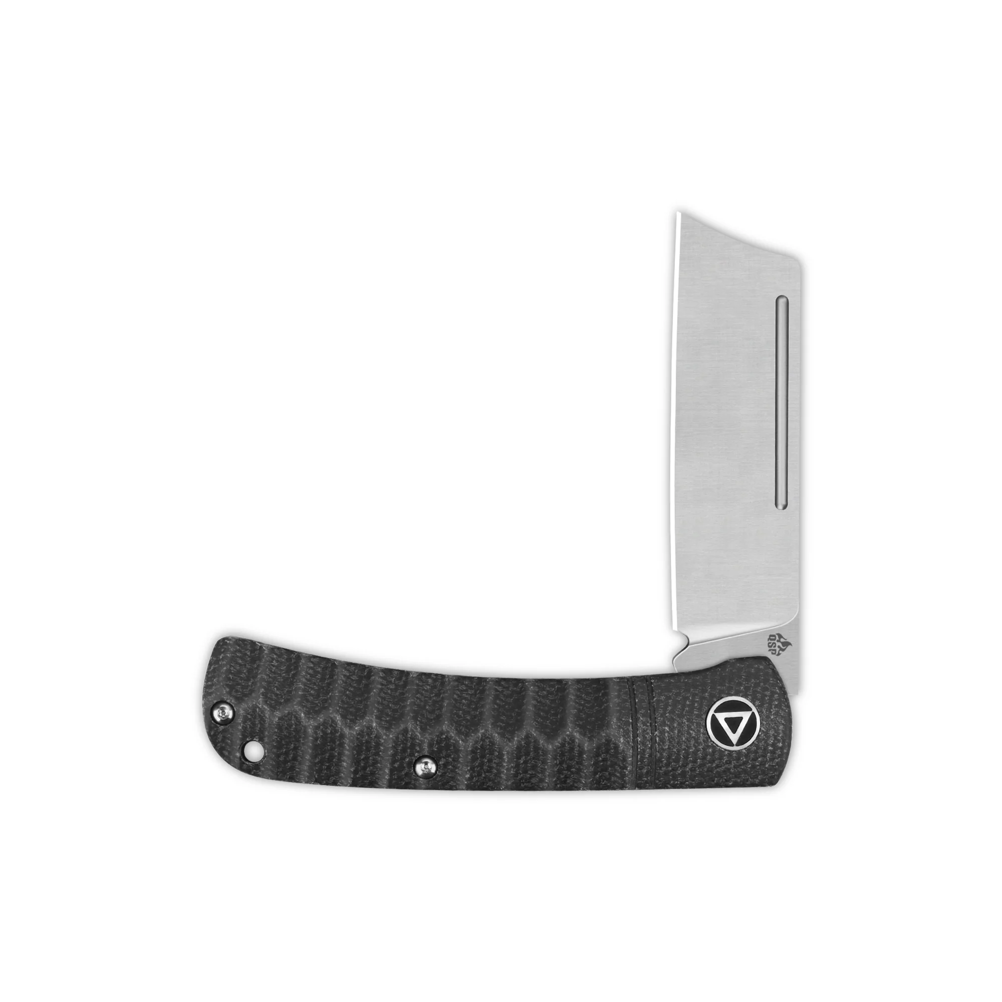 QSP Hedgehog Slip Joint Pocket Knife 14C28N blade Micarta Handle-Cleaver - Image 17