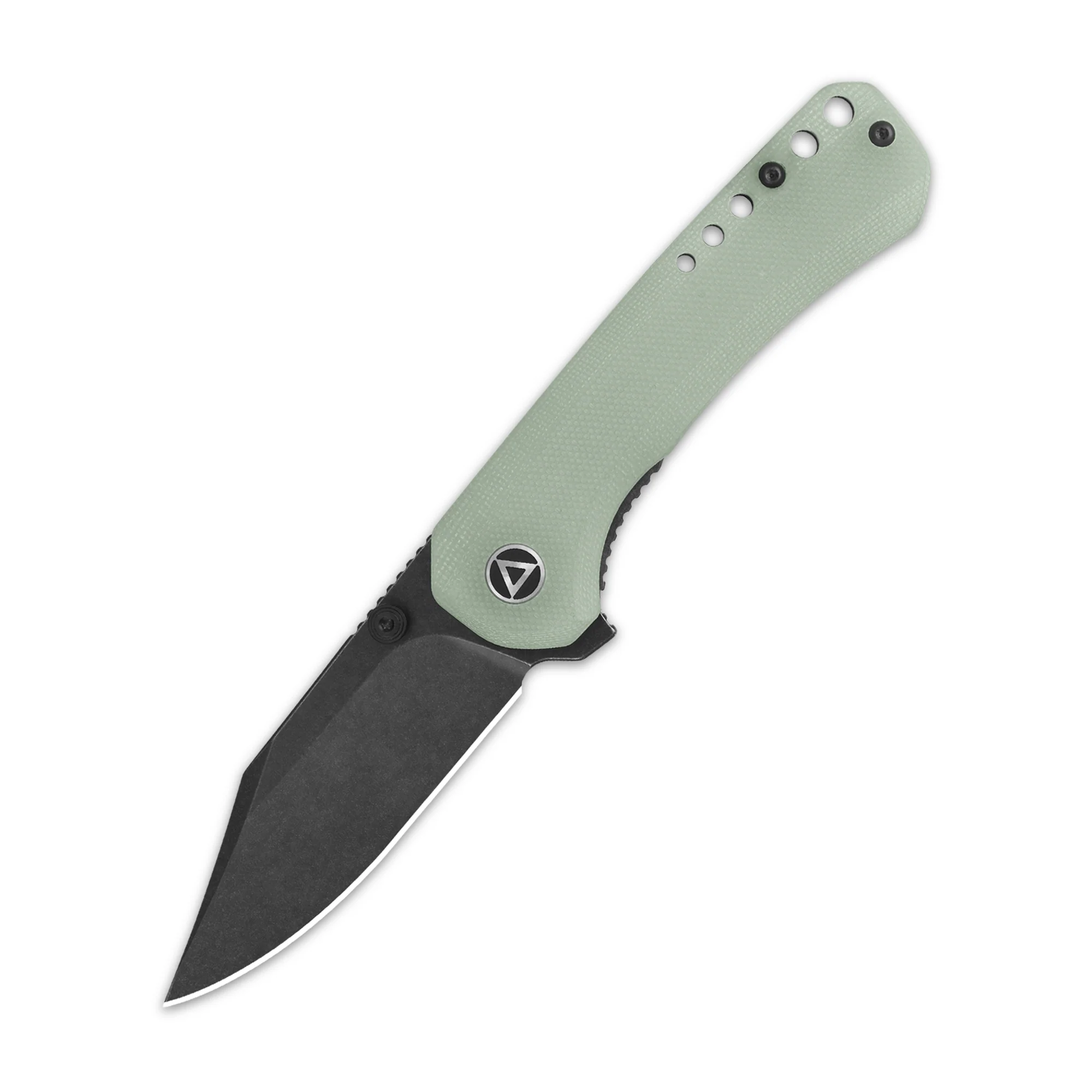 QSP Kestrel Pocket knife 14C28N blade Jade G10 handle - Image 5