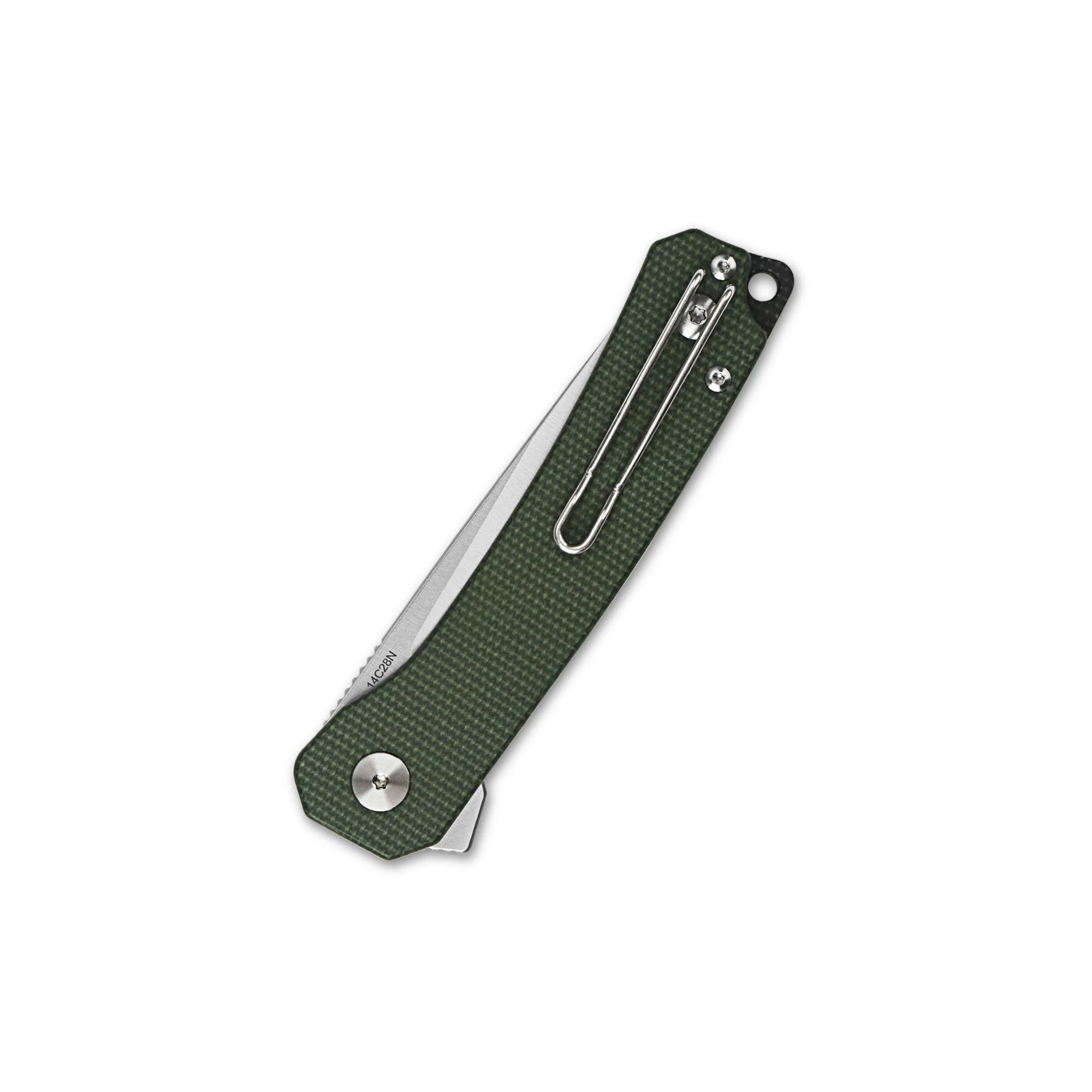 QSP Osprey Liner Lock Pocket Knife 14C28N Blade Micarta Handle - Image 10