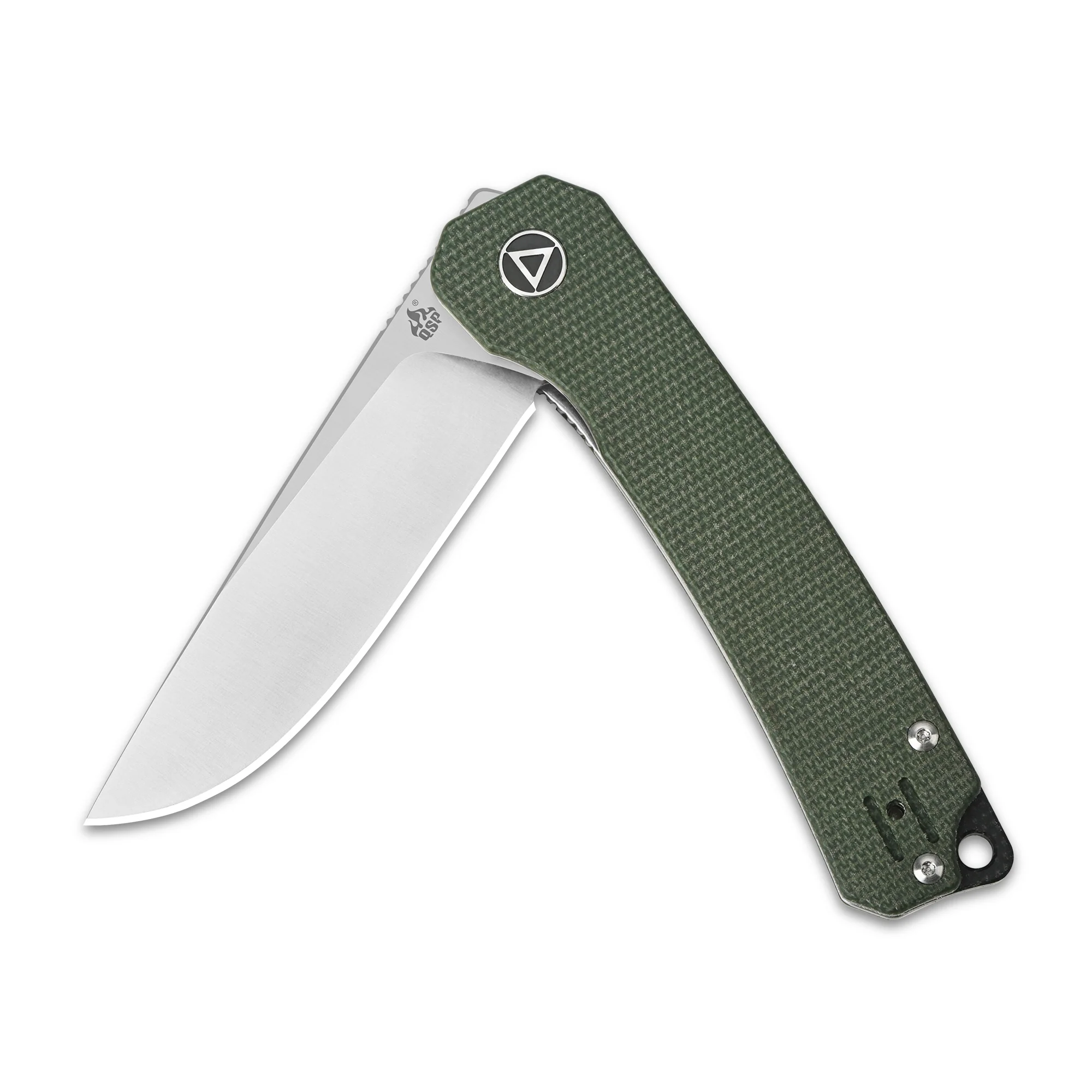 QSP Osprey Liner Lock Pocket Knife 14C28N Blade Micarta Handle - Image 11