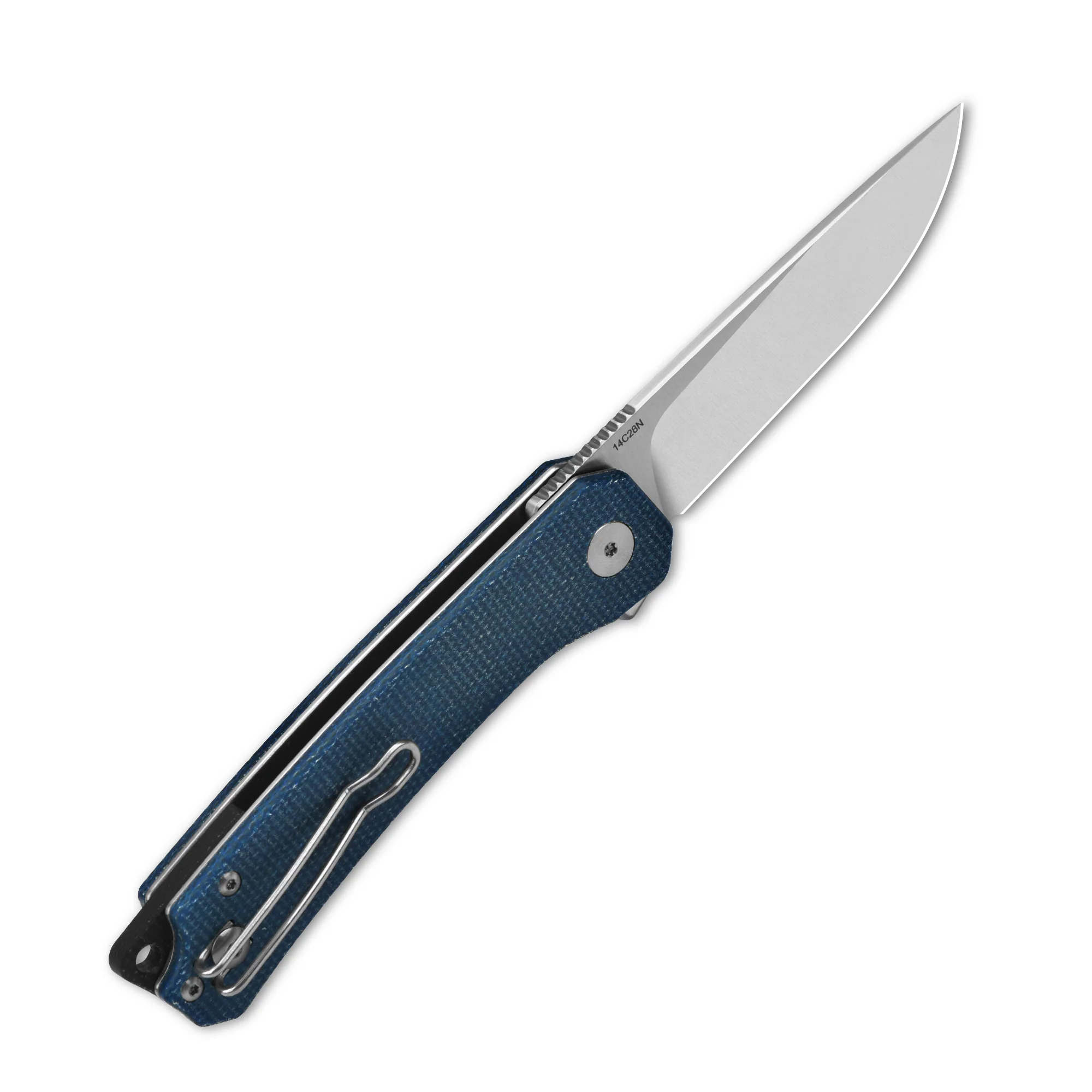QSP Osprey Liner Lock Pocket Knife 14C28N Blade Micarta Handle - Image 8