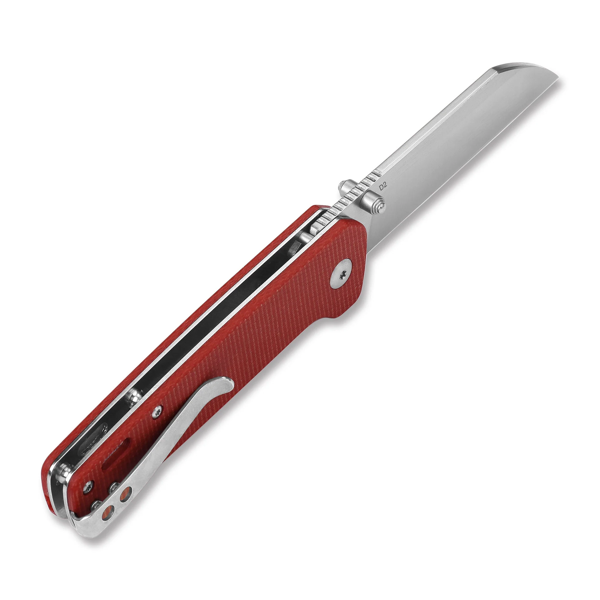 QSP Penguin Liner Lock Pocket Knife D2 blade Micarta handle - Image 12