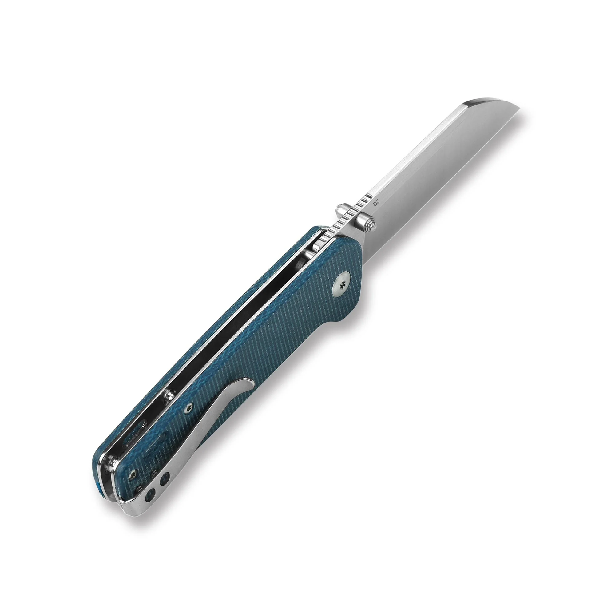 QSP Penguin Liner Lock Pocket Knife D2 blade Micarta handle - Image 16