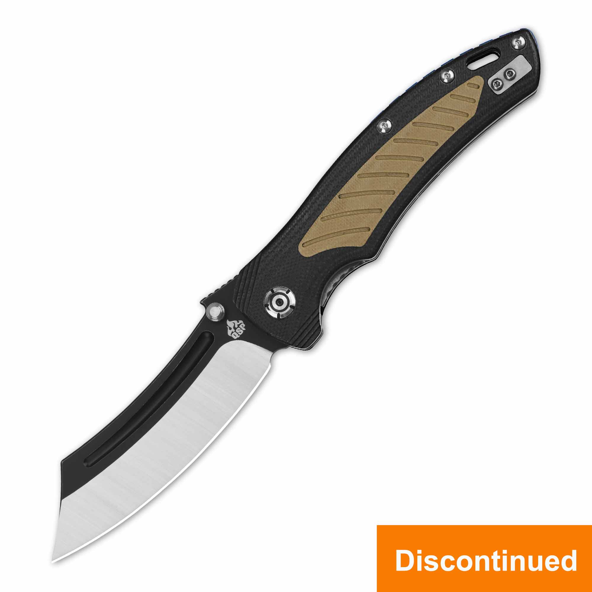 QSP Platypus Liner Lock Pocket Knife Sandvik 14C28N Blade G10 Handle with Ti Backspacer - Image 5