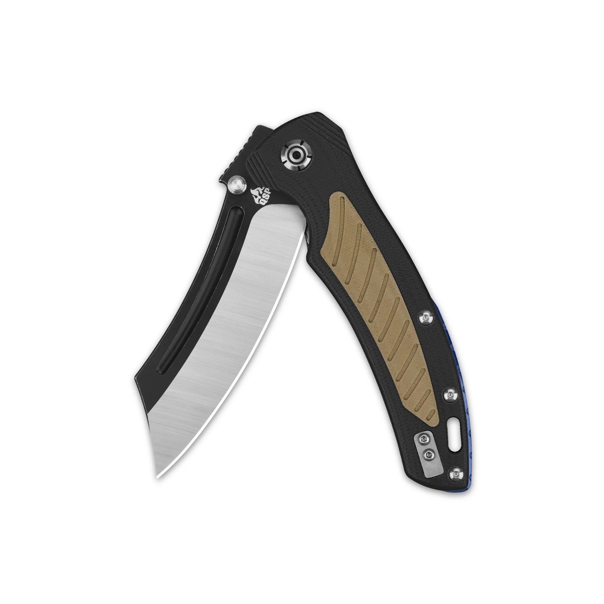 QSP Platypus Liner Lock Pocket Knife Sandvik 14C28N Blade G10 Handle with Ti Backspacer - Image 7