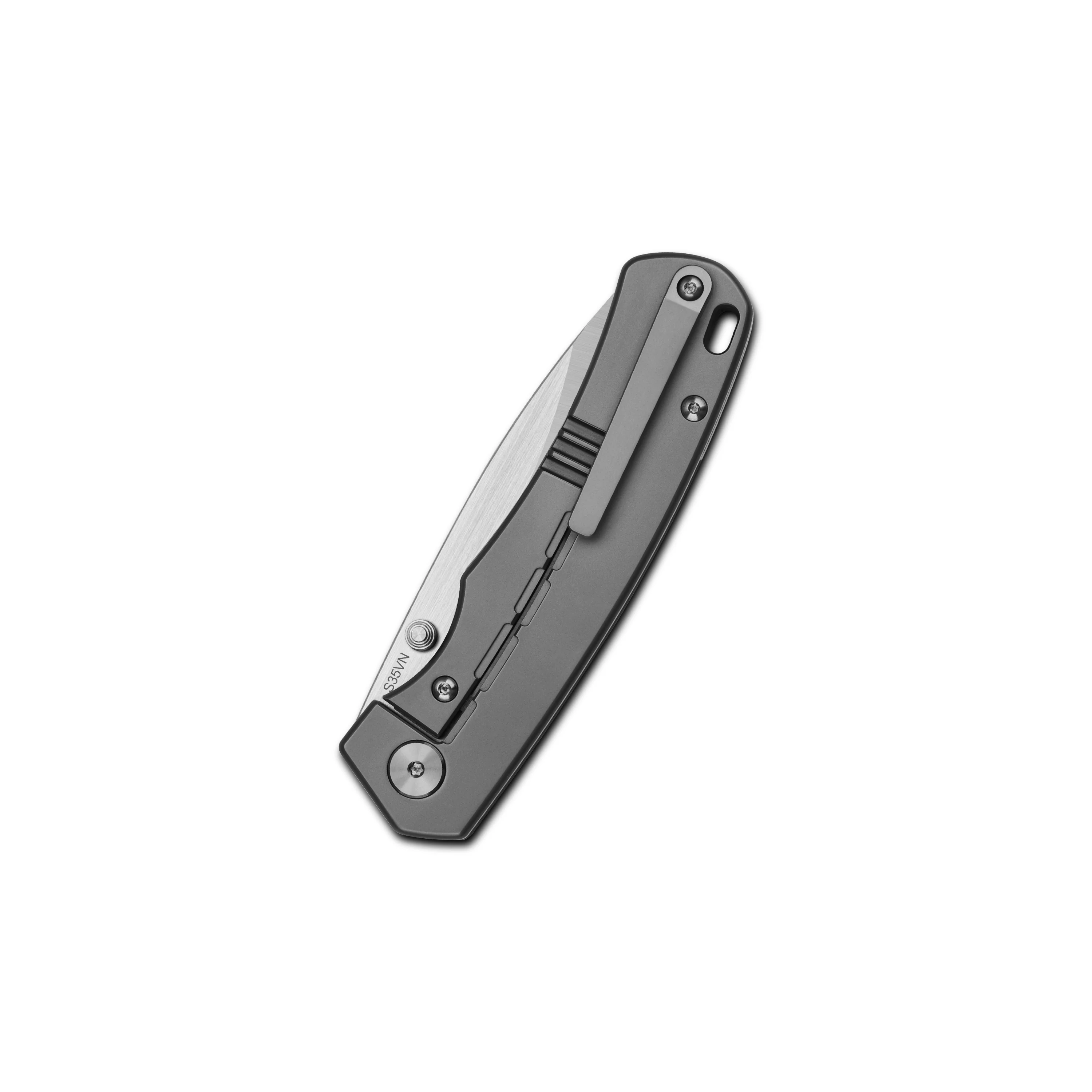 QSP Puffin Frame Lock Pocket Knife CPM S35VN Blade Titanium Handle with Carbon Fiber inlay - Image 6