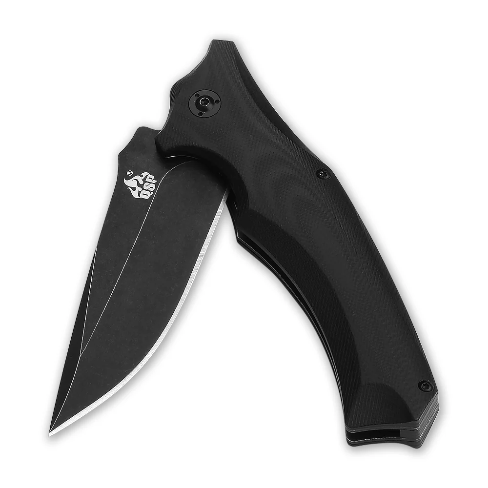 QSP Sthenia Liner Lock Pocket Knife 440C Blade G10 Handle - Image 3