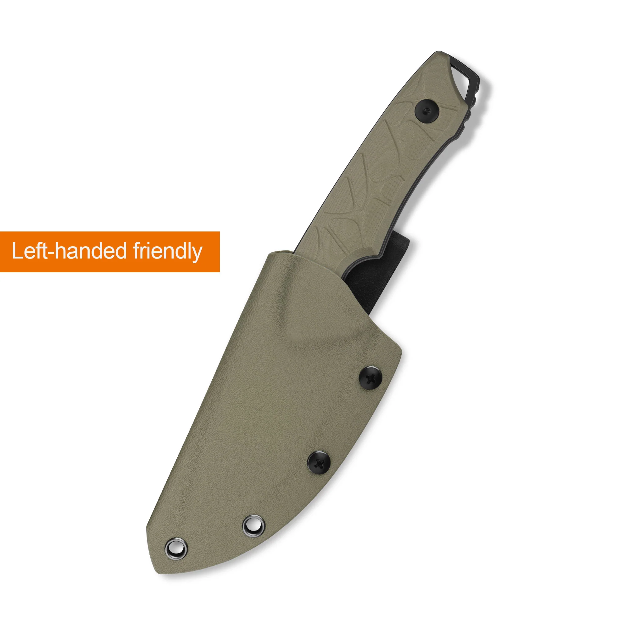 QSP Tiny TOT Fixed Blade Knife 10Cr15MoV Blade Sand G10 Handle - Image 10