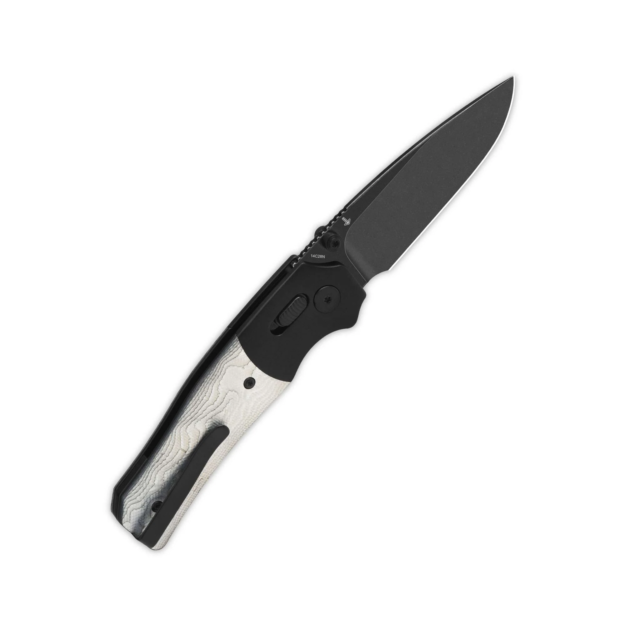 QSP Vault Glyde Lock Pocket Knife 14C28N Blade G10 with Aluminum Foil Handle - Image 8