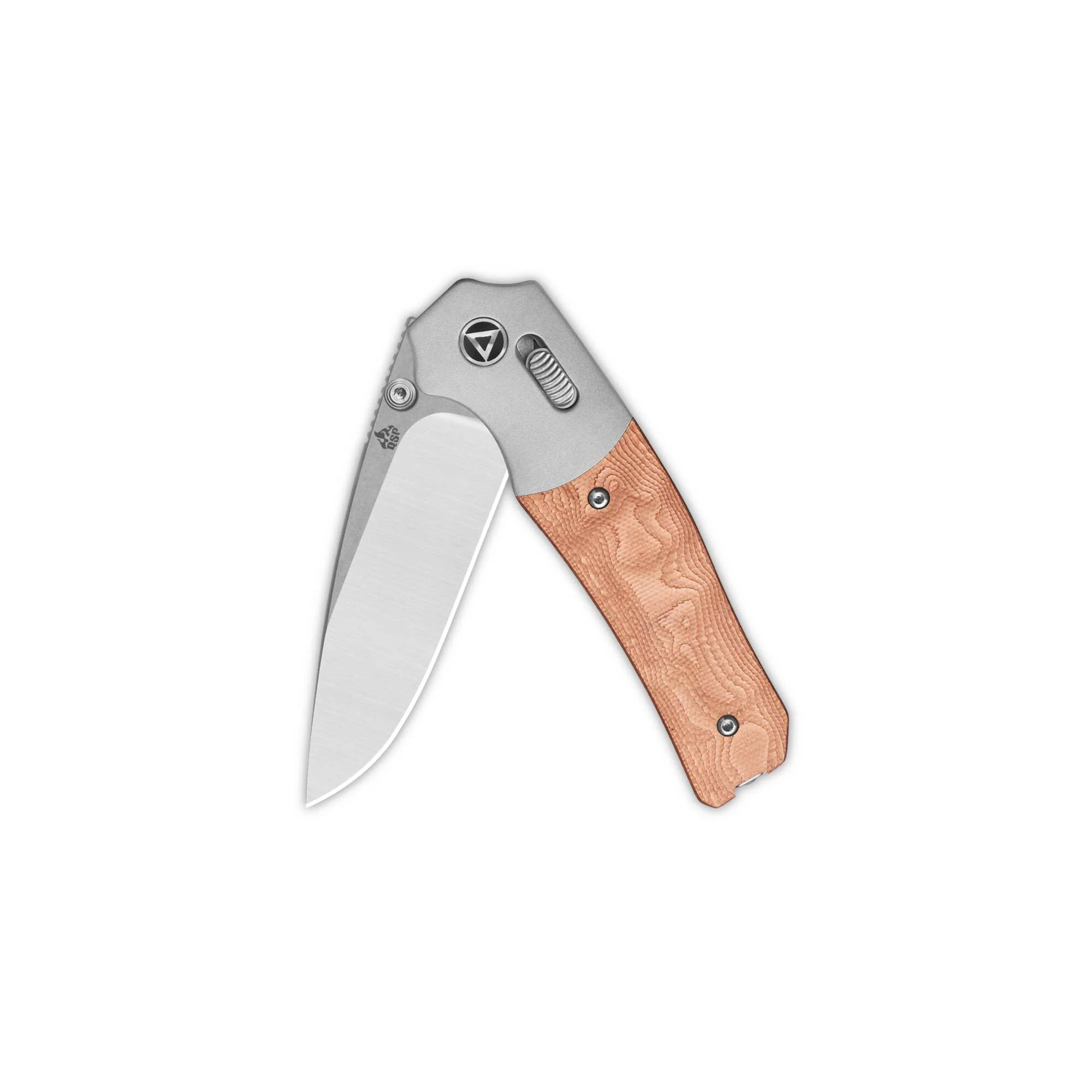QSP Vault Glyde Lock Pocket Knife 14C28N Blade G10 with Copper Foil Handle - Image 3