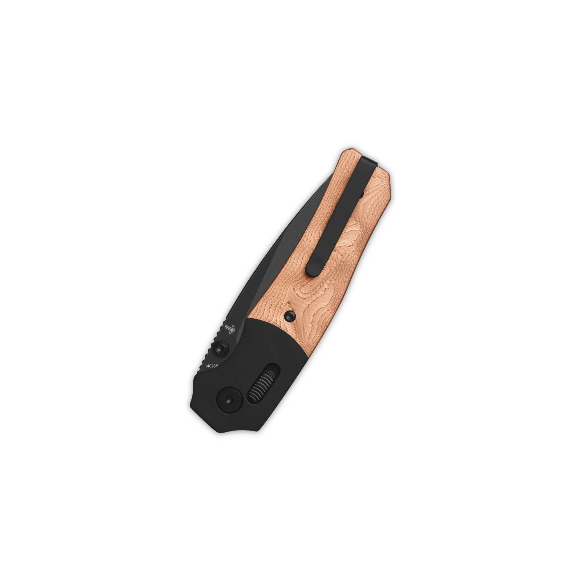 QSP Vault Glyde Lock Pocket Knife 14C28N Blade G10 with Copper Foil Handle - Image 6
