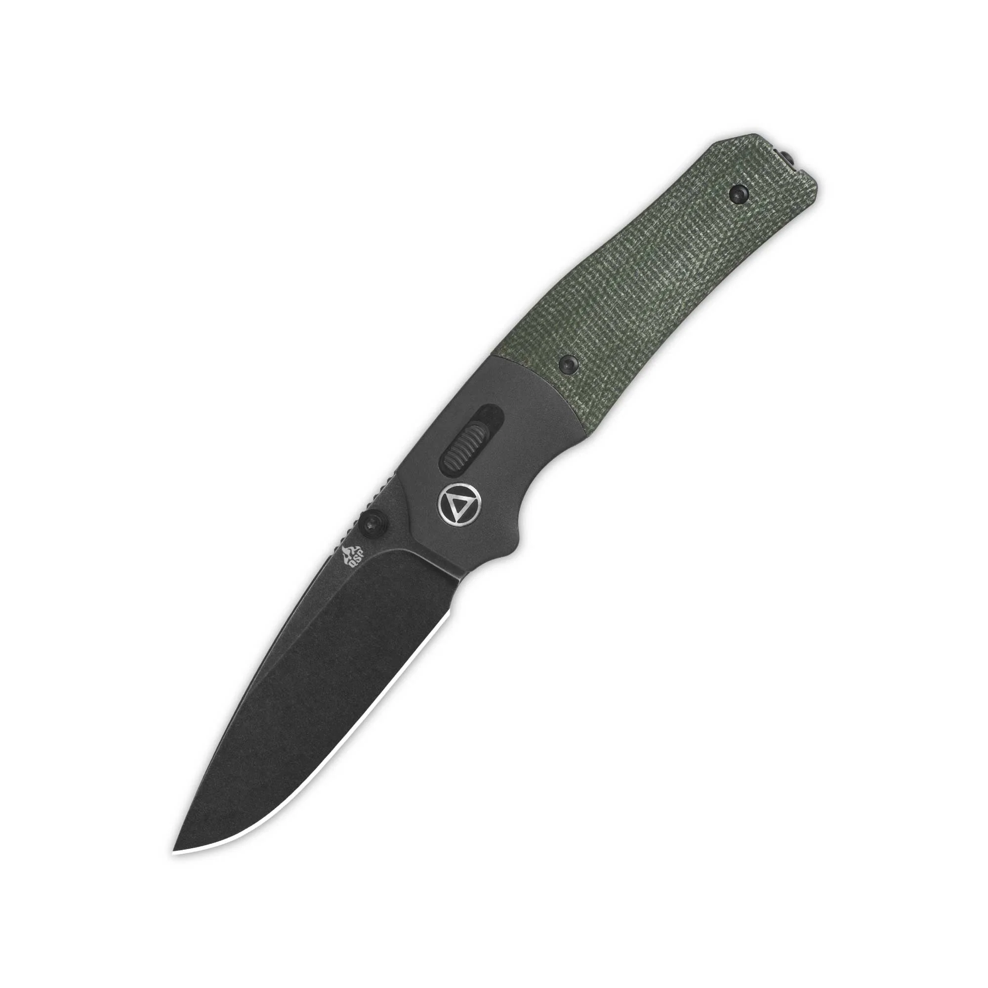 QSP Vault Glyde Lock Pocket Knife 14C28N Blade Green Micarta Handle - Image 5