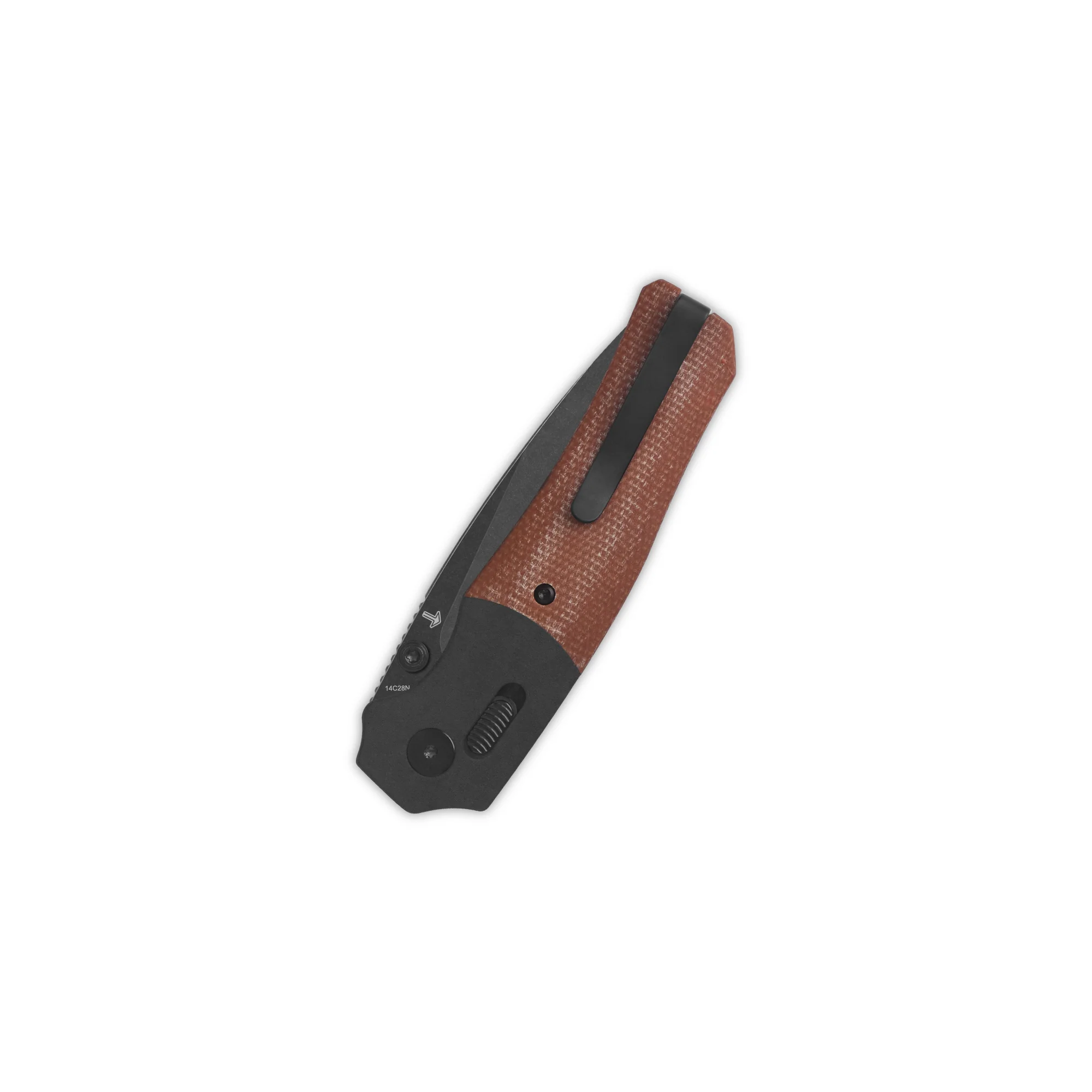 QSP Vault Glyde Lock Pocket Knife 14C28N Blade Tan Micarta Handle - Image 6