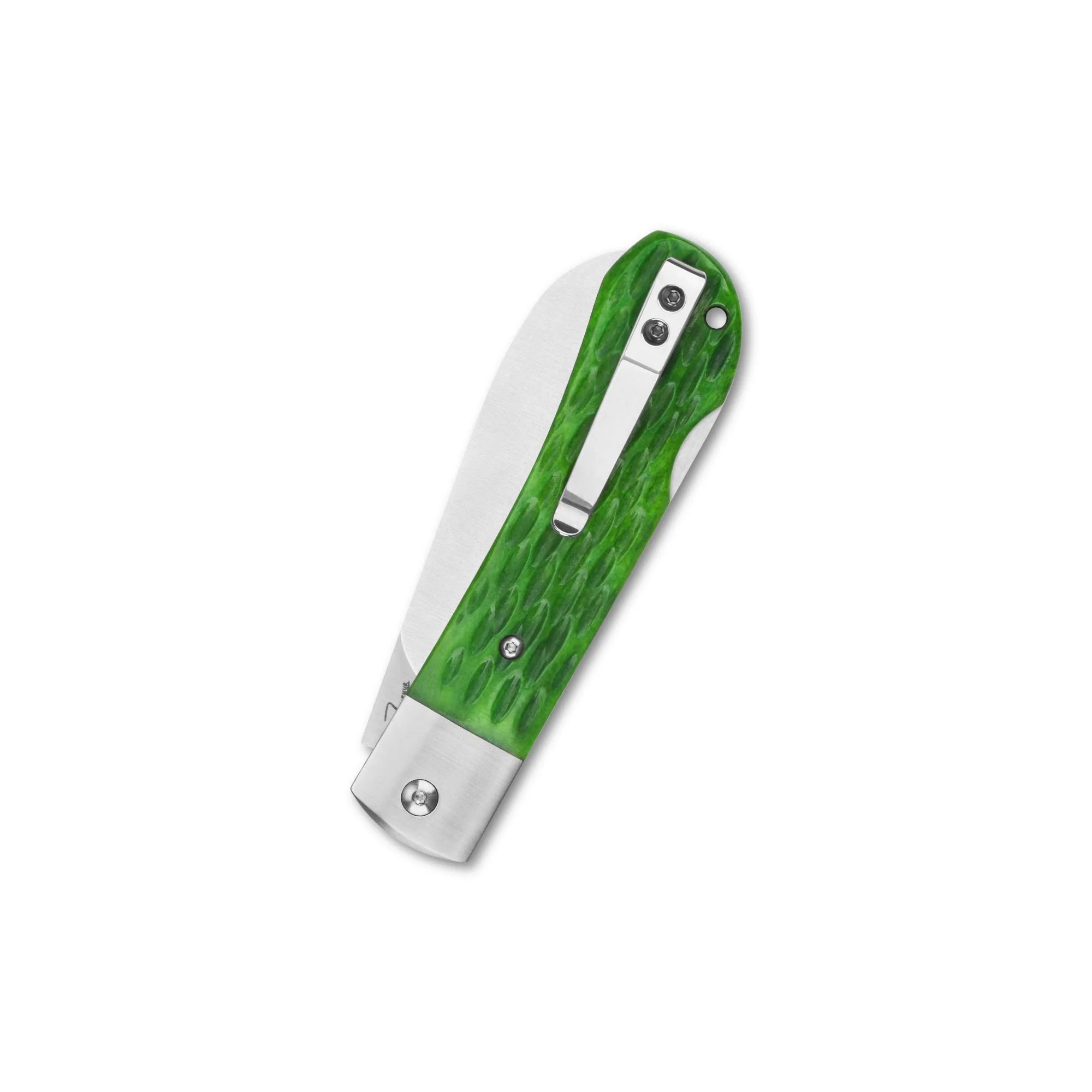 QSP Worker Lock Back Pocket Knife Böhler N690 Blade Bone Handle - Image 3